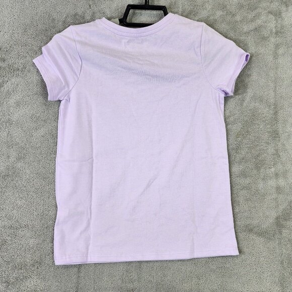 Girls Purple “Growing Every Day” Short Sleeve Shirt Cat & Jack Size S (6-6x) - Picture 2 of 8